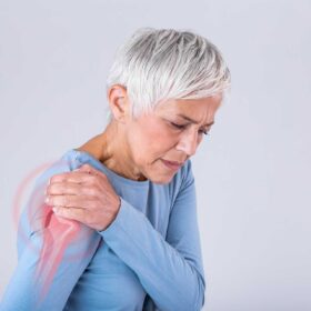 Shoulder Pain Senior Woman